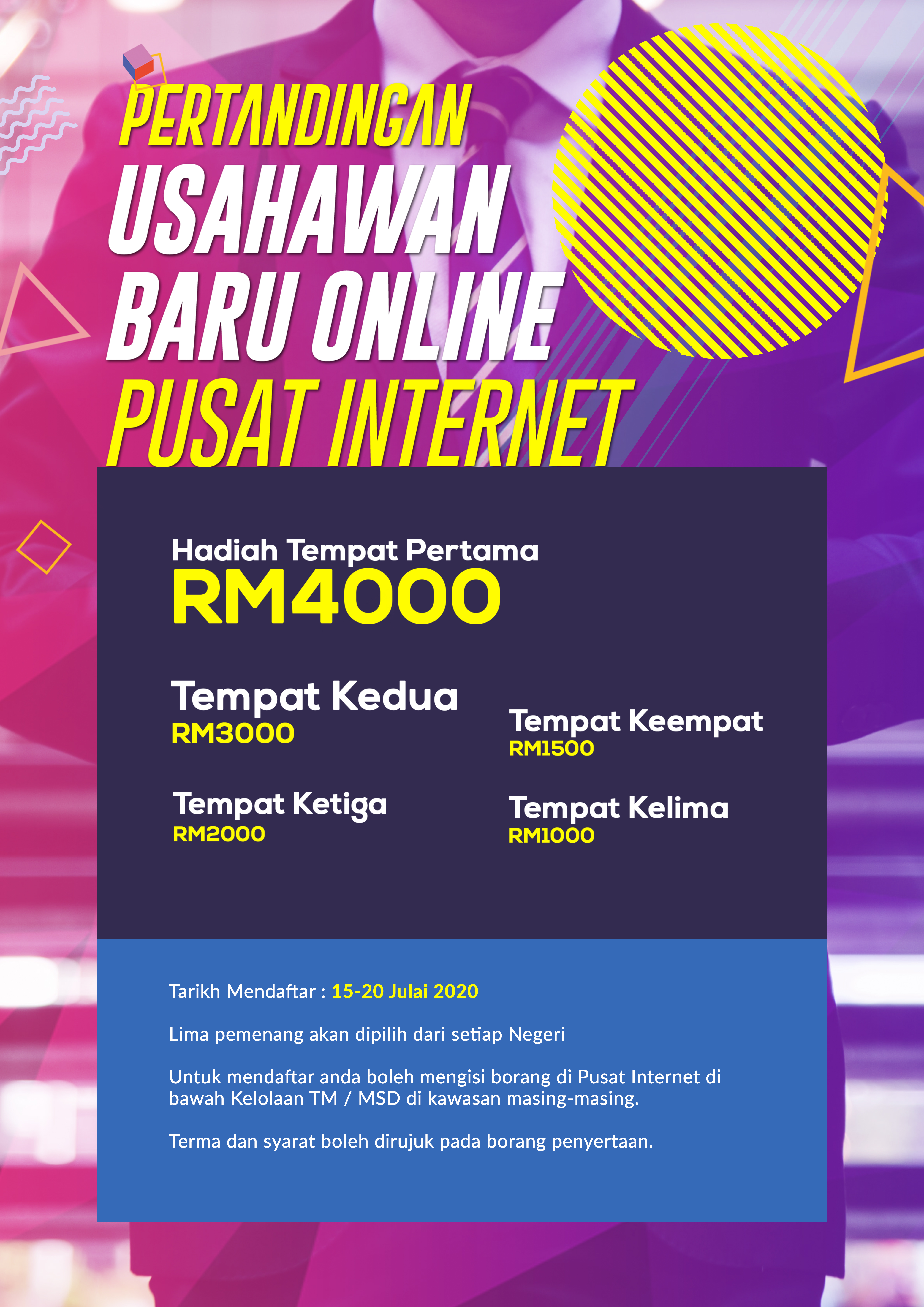 pertandingan usahawan baru online